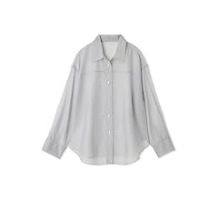 FRAY I.D - 画像追加値下　即完売　新品タグ付き　fray id マーブル柄シアーシャツ フレイ アイディー FRAY I.D オーガンジーシアーシャツ （GRY